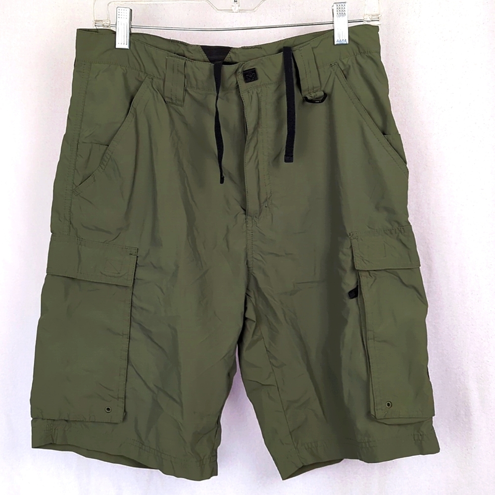 BOY SCOUTS of AMERICA Green Nylon Cargo Shorts Adult Small